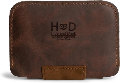 HOTHide & Drink, Leather Dog Wallet/Coin Pouch/Purse/Accessories/Card Holder/Cute Wallet, Handmade :: Bourbon Brown