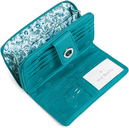 HOTCotton Turnlock Wallet With Rfid Protection