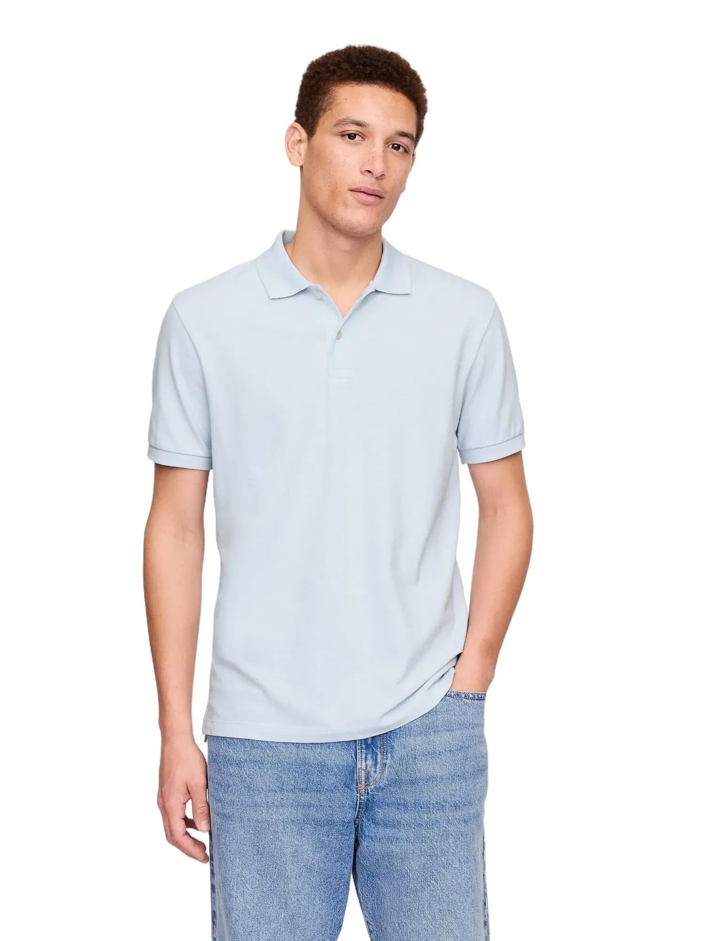 HOTGap Men's Stretch Pique Polo Shirt