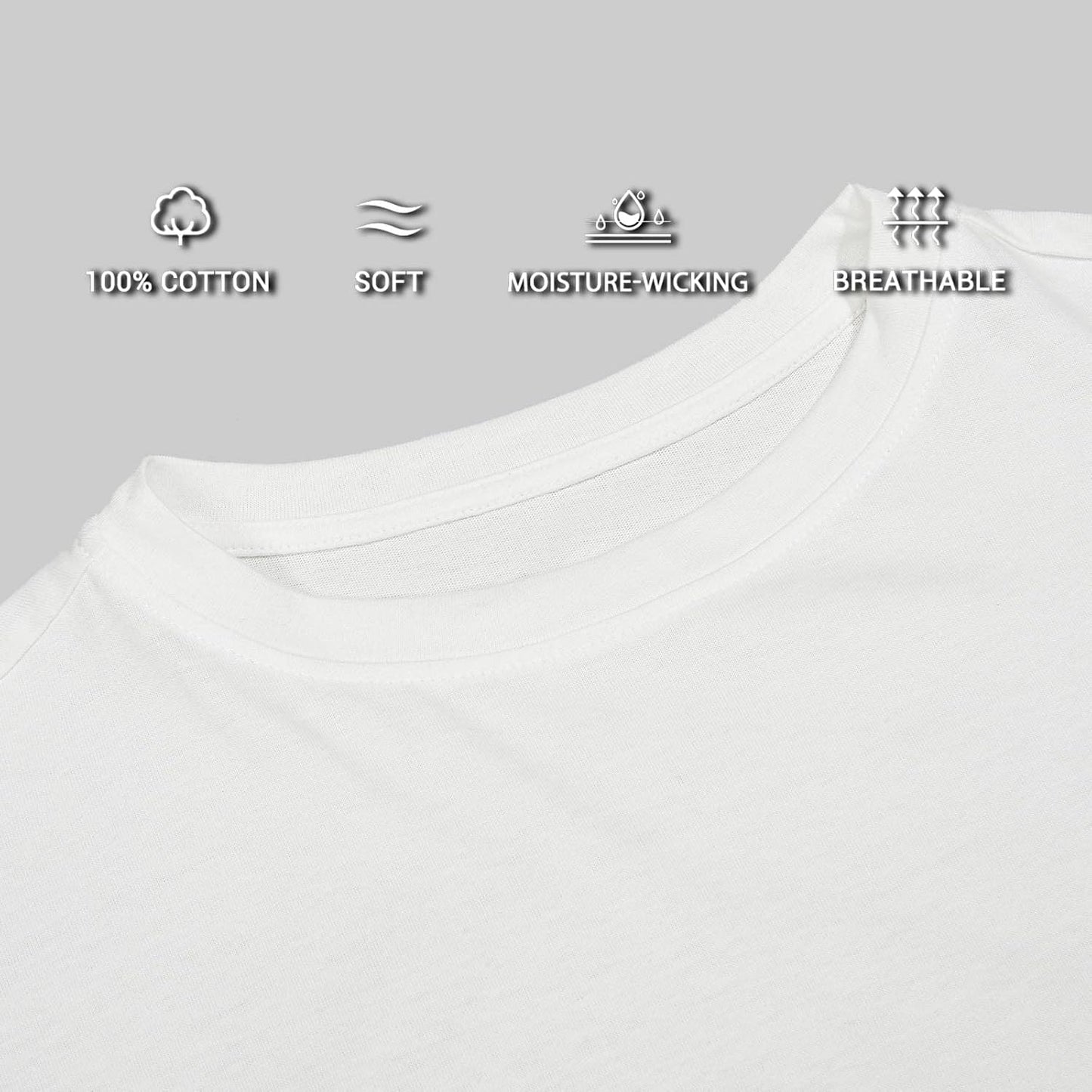 HOTH HYFOL Men's Graphic T-Shirts USA Flag Cotton Short Sleeve American Patriotic Crewneck Casual Regular Tee Shirts
