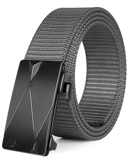 HOTFAIRWIN Men's Ratchet Belt, Nylon Tactical Belt, Adjustable Ratcheting Buckle for Golf Work Casual Outdoor Hiking Daily Wear