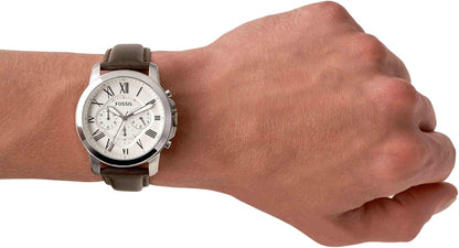 HOTFossil Men's Watch, Grant Quartz Stainless Steel Chronograph Watch for Men