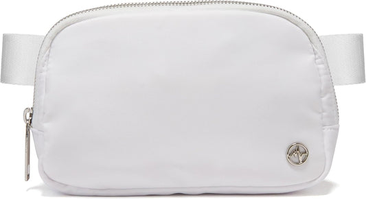 HOTPander Everywhere Belt Bag for Women, Fashion Waist Packs, Crossbody Bags, Everywhere Belt Bag with Adjustable Strap (Pure White).