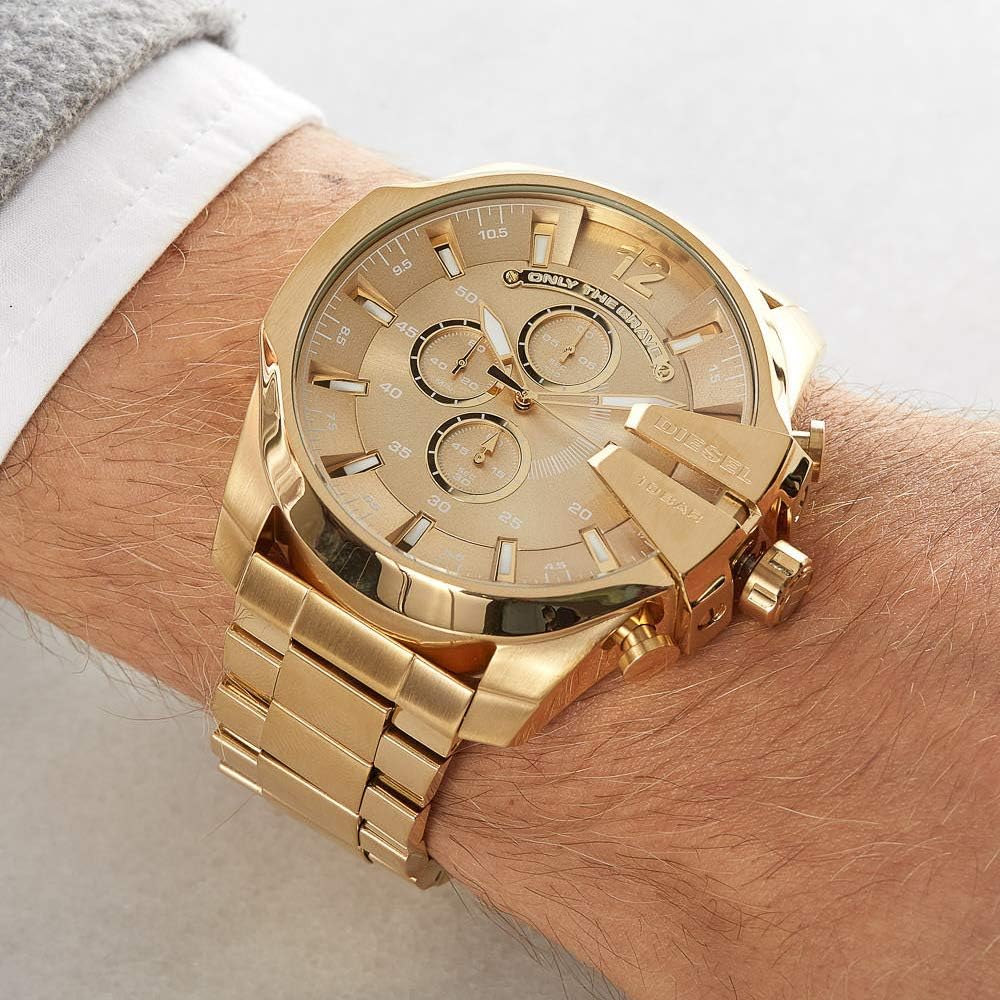 HOTDiesel Mega Chief Watch for Men, Chronograph Men's Watch