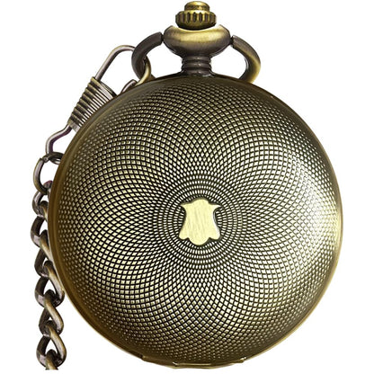 HOTVIGOROSO Mechanical Pocket Watches for Men Skeleton Pocket Watch with Chain | Vintage gold men's pocket watch,Hand wind up mechanical,Roman No. analog pocketwatch,Reloj de bolsillo para hombre,Gift ideal
