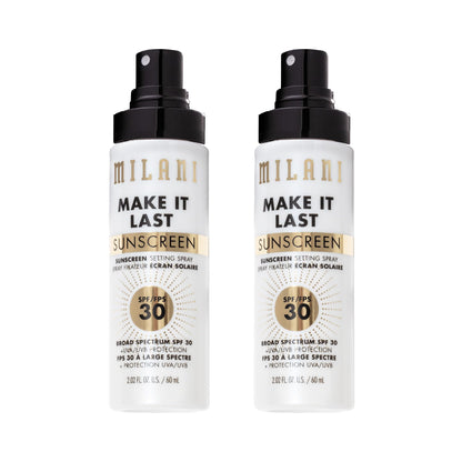 HOTMilani Setting Spray + Primer, Make It Last Original - Natural Finish with Niacinamide for Hydration, Setting Spray for Makeup and Face Primer, 3-in-1 Prime + Hydrate + Set, 2.03 Fl. Oz