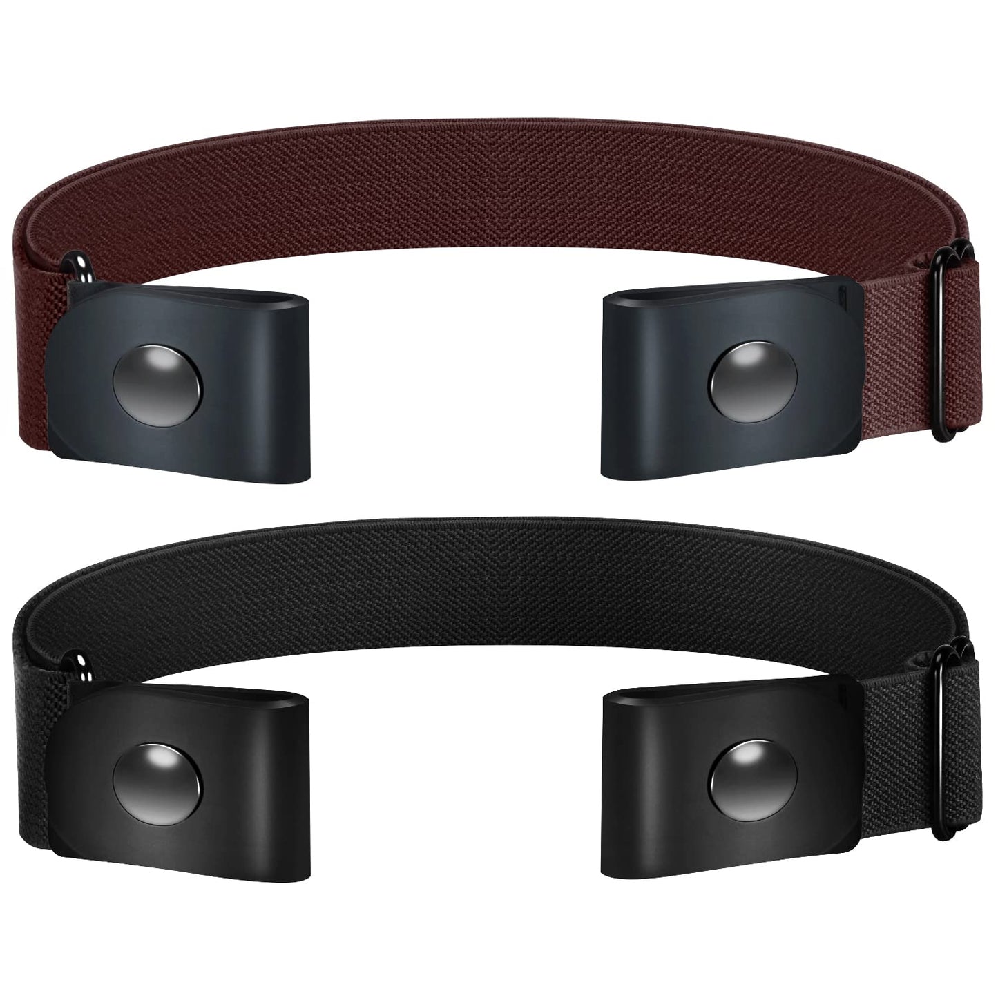 HOTTOURZOO Belts for Women/Men Buckle Free Elastic Belt Invisible No Buckle Stretch Waist Belt For Jean Pants,Dresses,No Bulge
