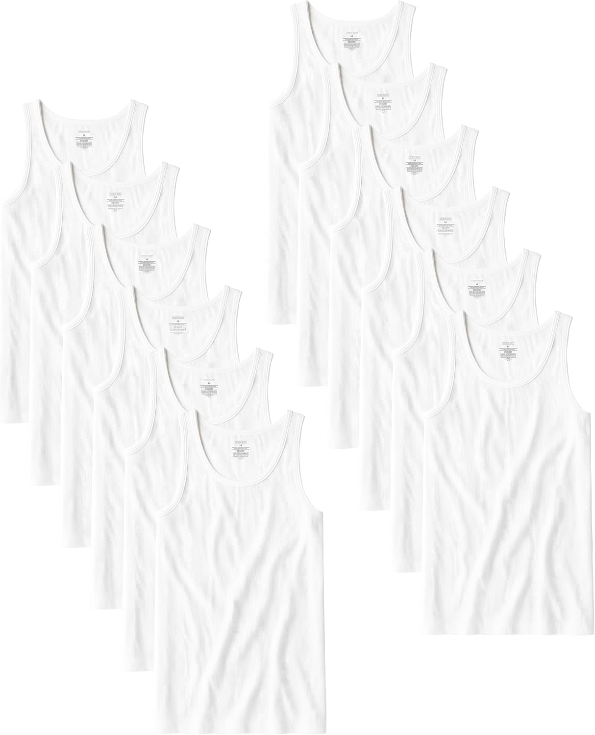 HOTAndrew Scott Men's A Shirt Tanks | Cotton Tank Top Athletic Undershirts | Multi Packs & Colors