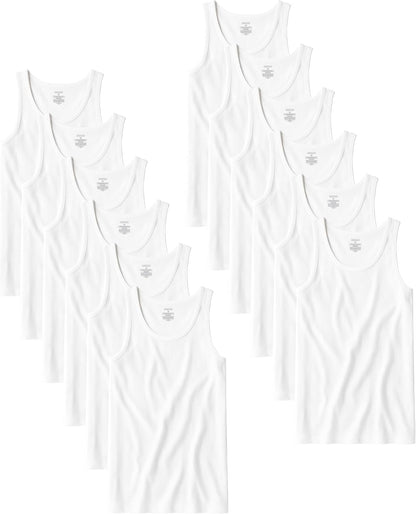 HOTAndrew Scott Men's A Shirt Tanks | Cotton Tank Top Athletic Undershirts | Multi Packs & Colors