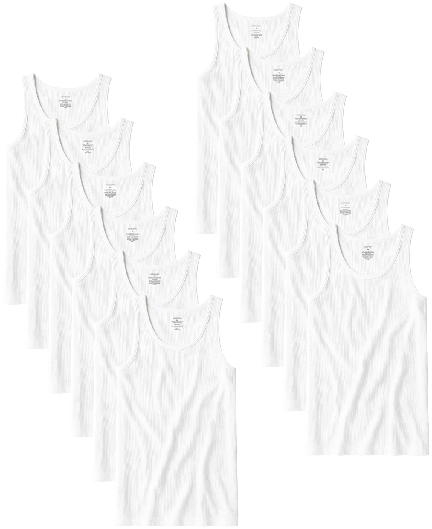 HOTAndrew Scott Men's A Shirt Tanks | Cotton Tank Top Athletic Undershirts | Multi Packs & Colors
