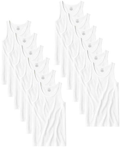 HOTAndrew Scott Men's A Shirt Tanks | Cotton Tank Top Athletic Undershirts | Multi Packs & Colors