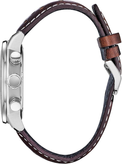 HOTCitizen Men's Eco-Drive Weekender Brycen Chronograph Watch in Stainless Steel