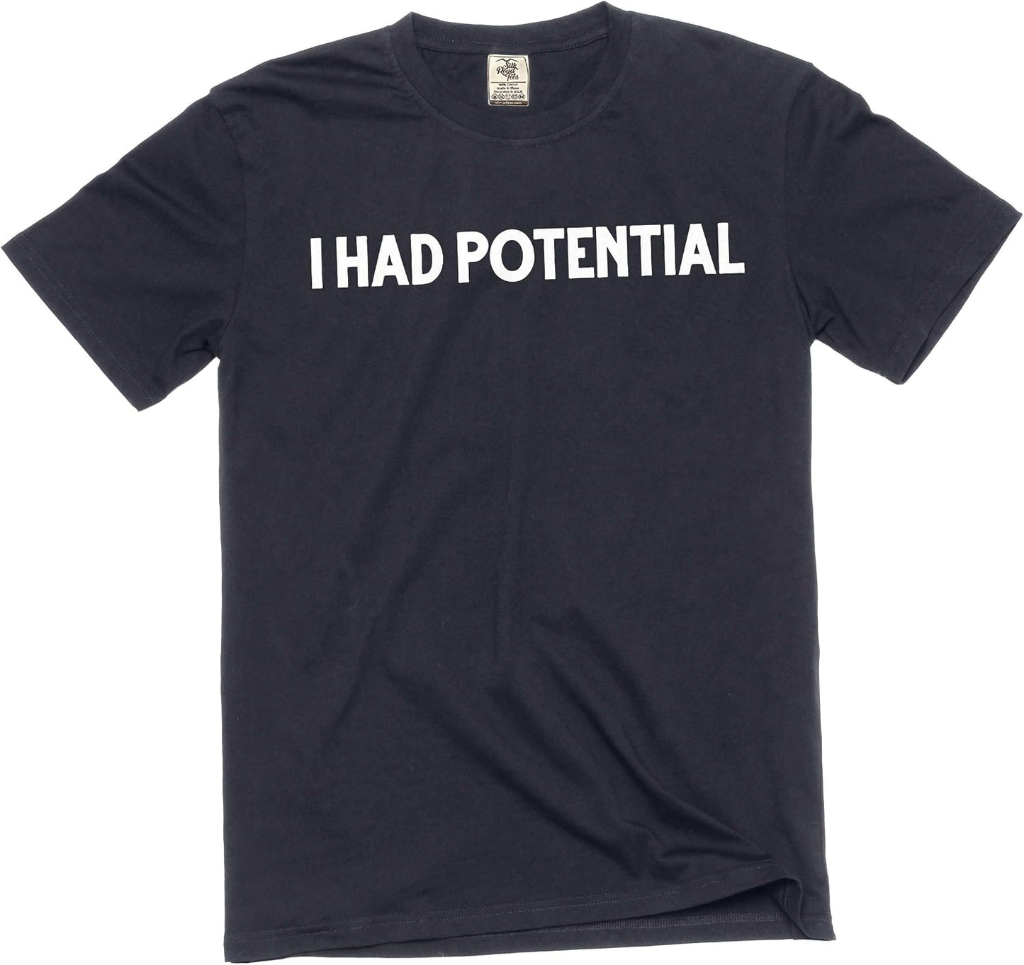 HOTMen's Funny I had Potential T-Shirt Humorous Novelty Graphic tee