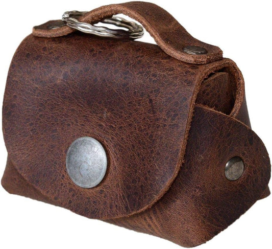 HOTHide & Drink, Tiny Handbag with Key Ring Holder Handmade from Full Grain Leather