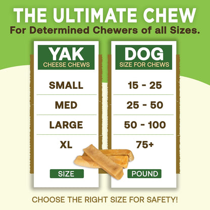 HOTEcoKind Yak Cheese Himalayan Dog Chews, Yak Chews for Large Dogs, 4-5 Bones | 1 Lb, Long Lasting for Aggressive Chewers, Only 3 Ingredient Natural High Protein Dental Dog Treats, No Additives or Lactose