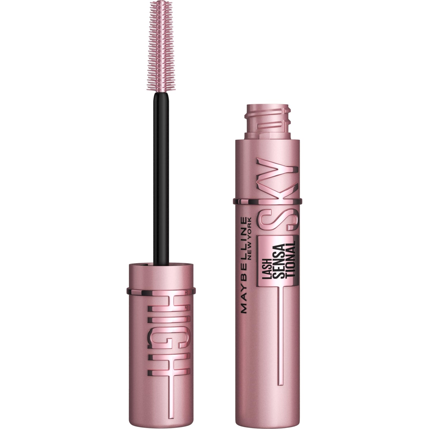HOTMaybelline Lash Sensational Sky High Waterproof Mascara Makeup, Volumizing, Lengthening, Defining, Curling, Multiplying, Buildable Formula, Very Black, 1 Count