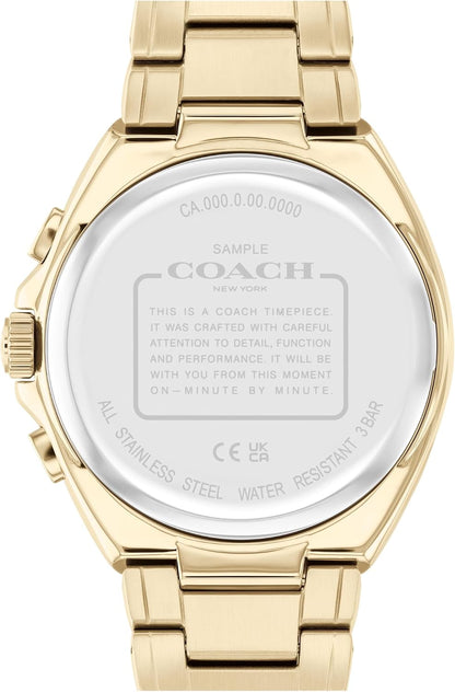 HOTCoach Jackson Men's Chronograph Watch - Date Window and Subdials for Hours, Minutes, Seconds - Water Resistant 3 ATM/30 Meters - Gift for Him - Premium Fashion Timepiece for Everyday Wear - 45mm