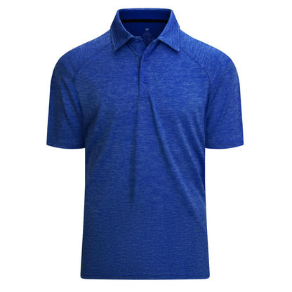 HOTAlex Vando Mens Golf Shirt Moisture Wicking Quick-Dry Short Sleeve Polo | UPF40,Soft & stretch,Sweat resistant,Multi-scene sports & office apparel