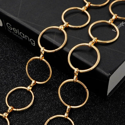 HOTLIMHOO Metal Waist Chain for Women Chunky Belly Link Chain Belt for Dresses