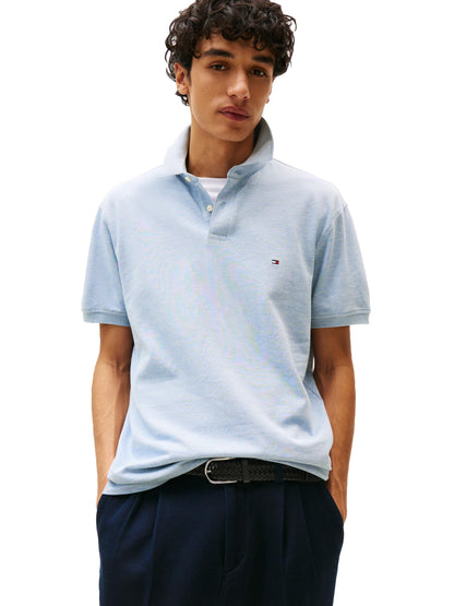 HOTTommy Hilfiger Men's Short Sleeve Polo Shirts in Classic Fit with Stretch and Organic Pique Cotton