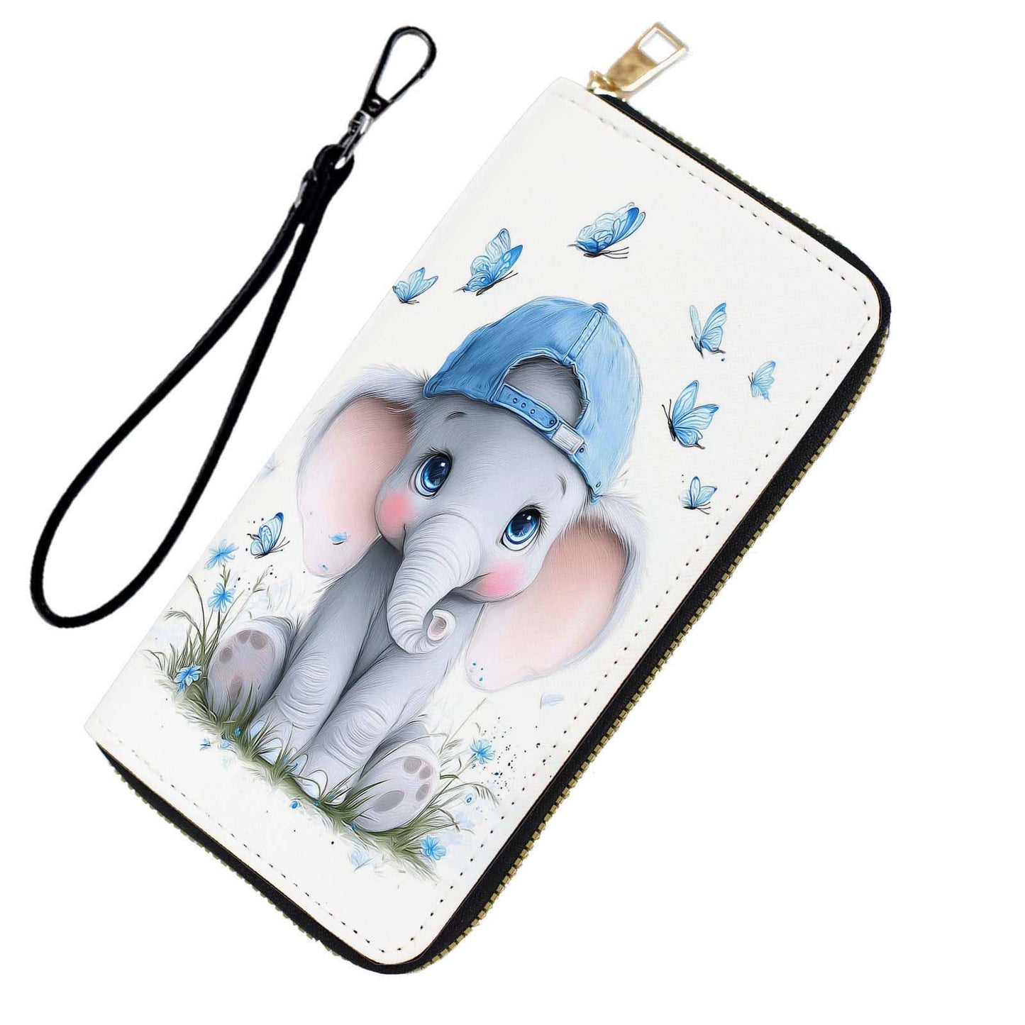 HOTRFID Blocking Wristlet Wallet for Women & Teen Girls-Large Capacity Leather Phone Clutch with Removable Strap,