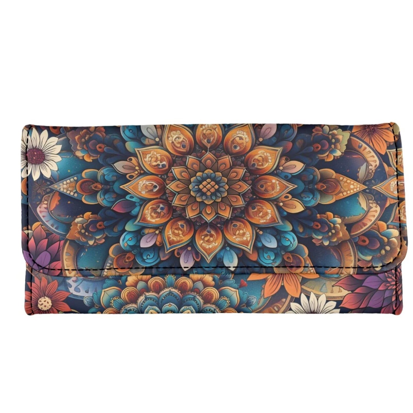 HOTHowilath Womens Hibiscus Flower Wallet Clutch Organizer With Change Pocket, Credit Card Clutch Long Purse for Women - Hot Pink