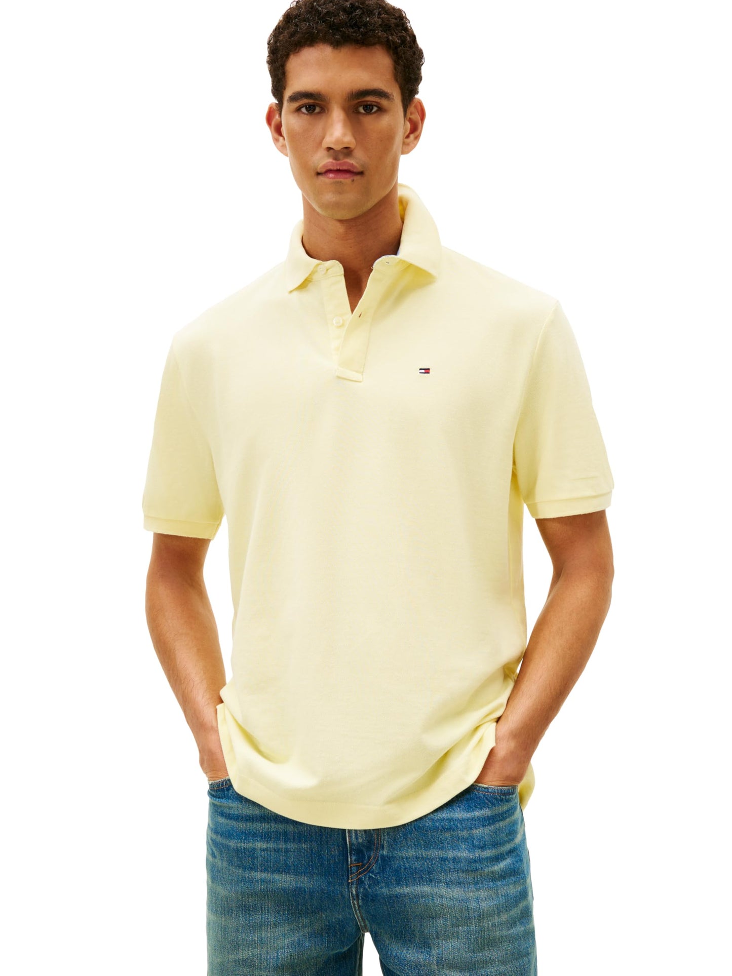 HOTTommy Hilfiger Men's Short Sleeve Cotton Pique Polo Shirt in Classic Fit