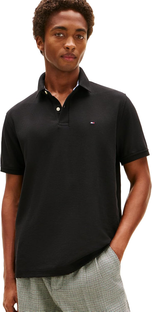 HOTTommy Hilfiger Men's Short Sleeve Moisture Wicking Stretch Polo Shirt With Quick Dry + Uv Protection