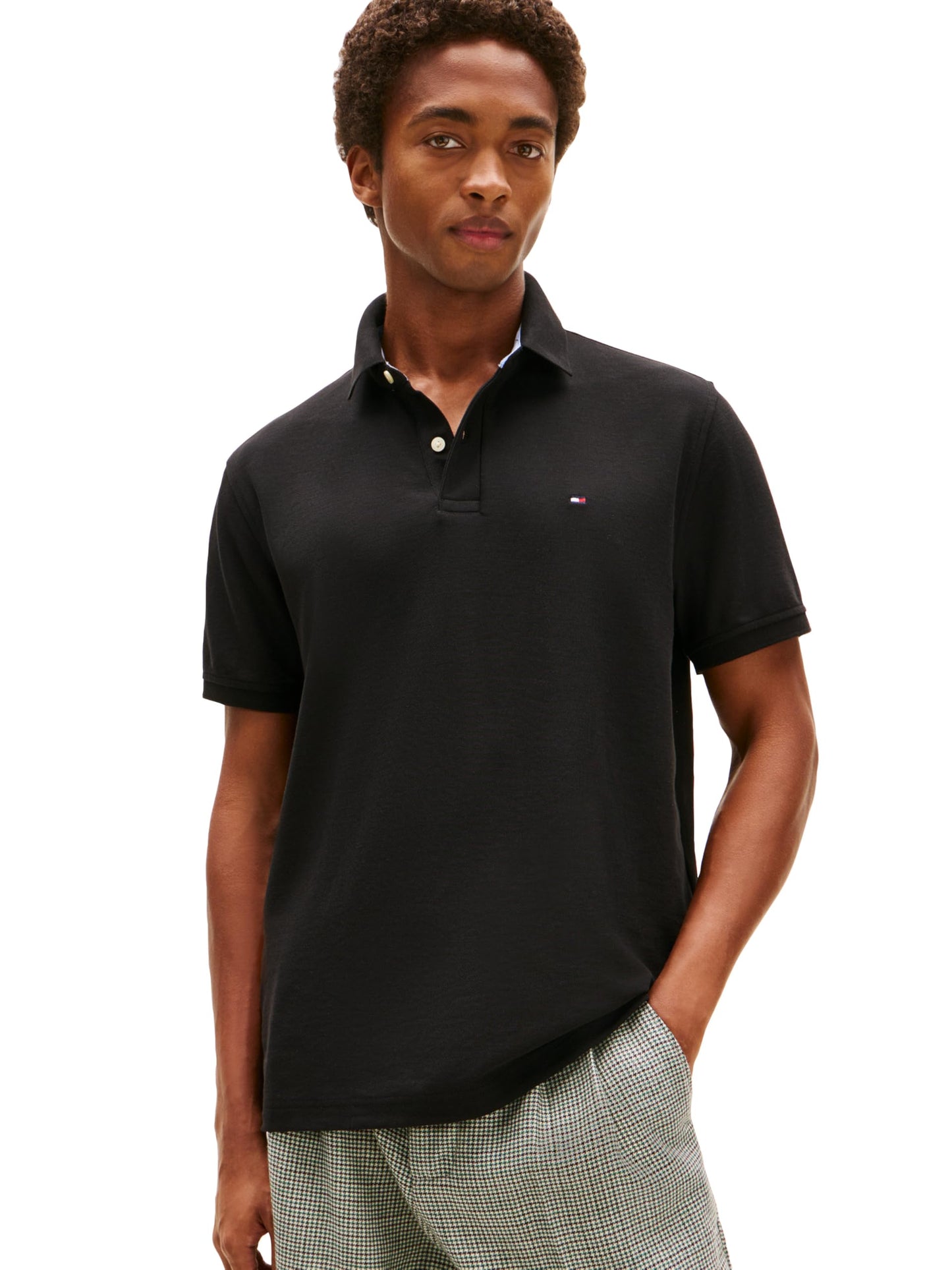 HOTTommy Hilfiger Men's Short Sleeve Moisture Wicking Stretch Polo Shirt With Quick Dry + Uv Protection