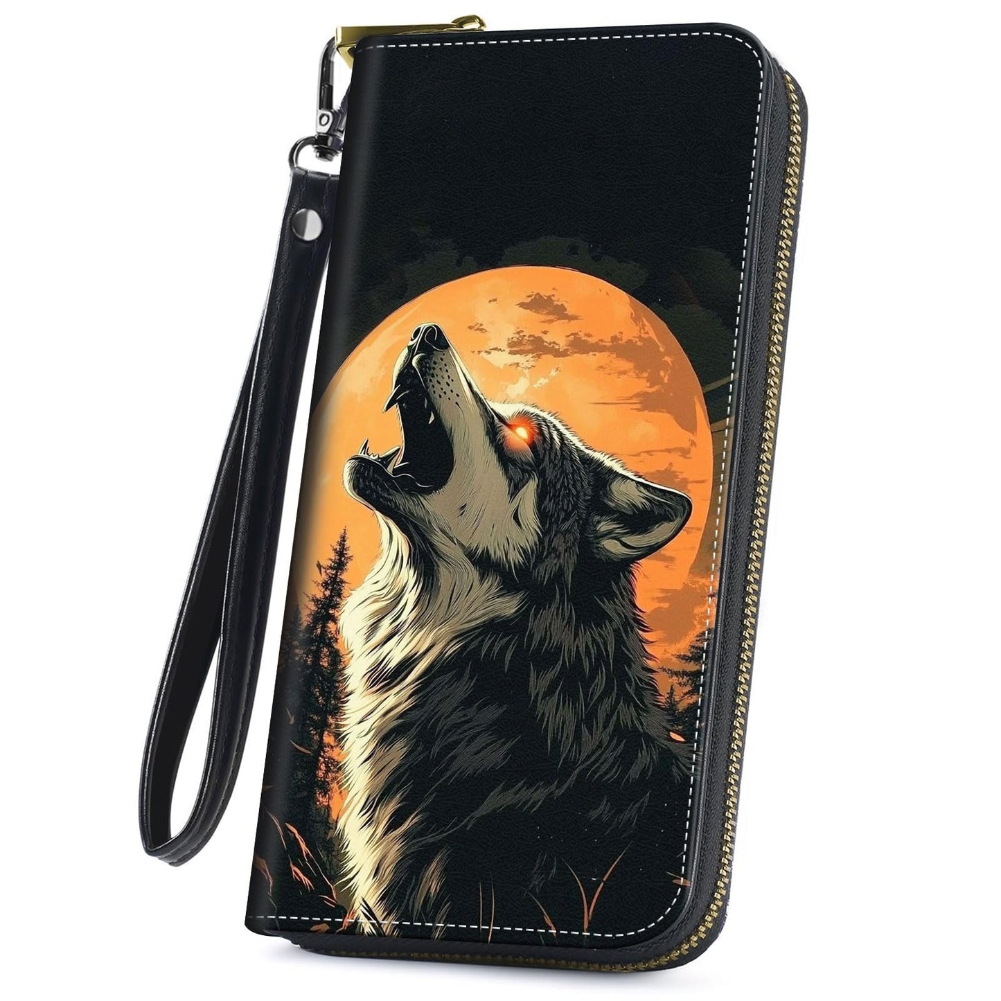 HOTCute Wallets for Women Girls, Large Capacity PU Leather RFID Blocking Clutch Purse with Wristlet