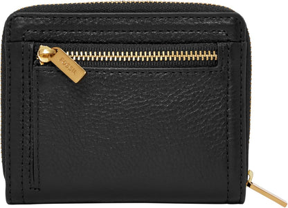 HOTFossil Women's Logan RFID-Blocking Leather Mini Multifunction Bifold Wallet