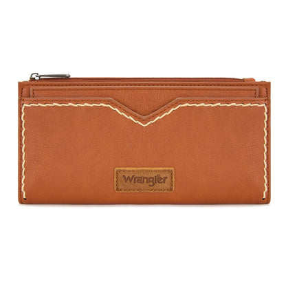 HOTMontana West Wrangler Women's Wallets Bifold RFID Blocking Wallets for Women Clutch Crdeit Card Holder with Zipper Coin Pockets