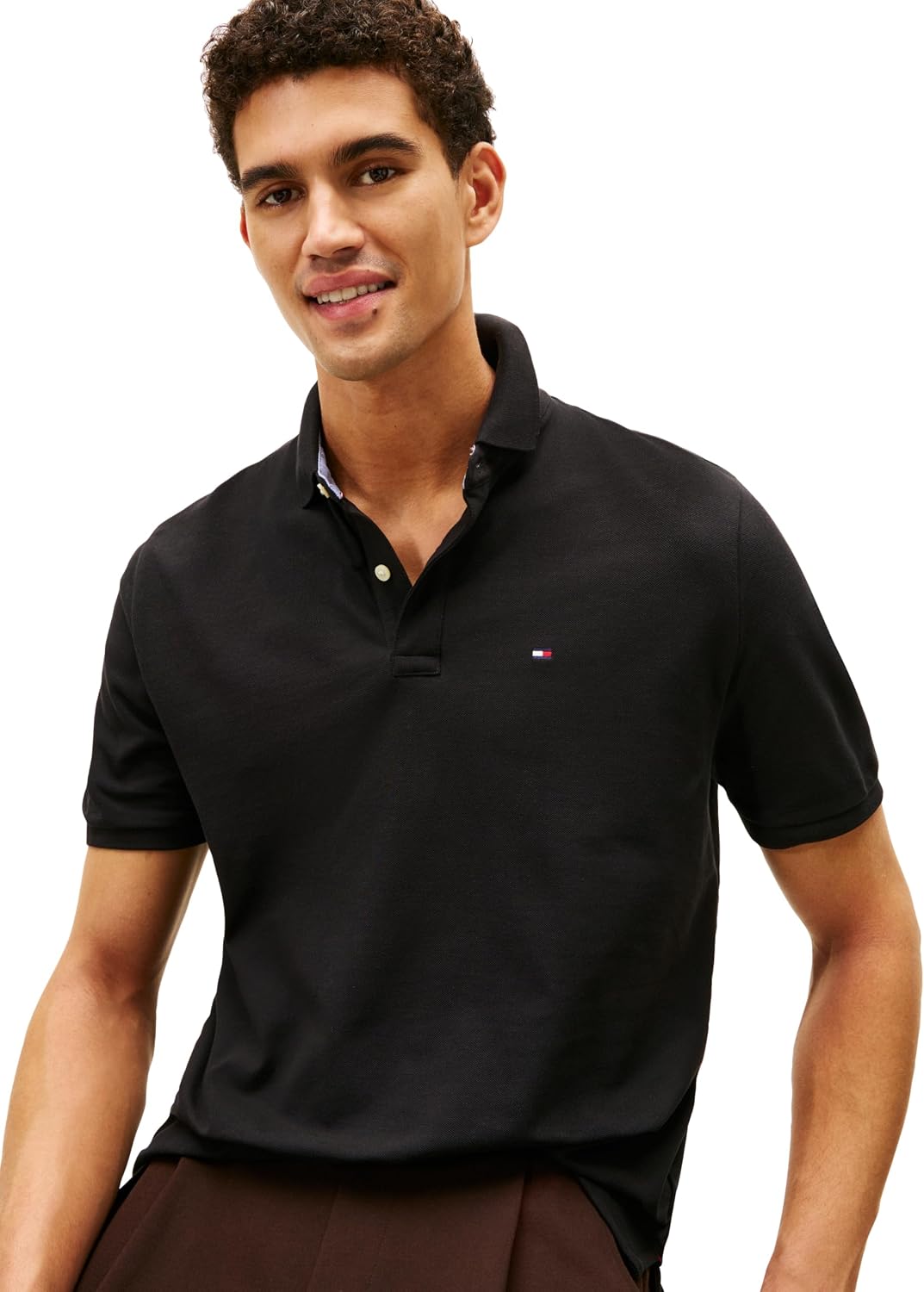HOTTommy Hilfiger Men's Short Sleeve Cotton Pique Polo Shirt in Classic Fit