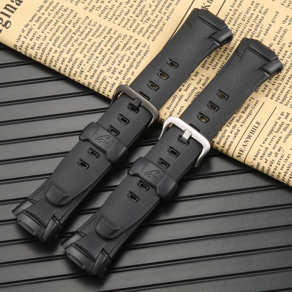 HOTReplacement Watch Strap Compatible with Casio GW-530 GW-500 Strap Men's Resin Bracelet