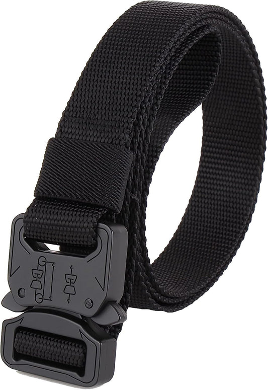 HOT1 inch Tactical Belt for Men, Military Nylon Web Work Belts, Quick Release Buckle Belts