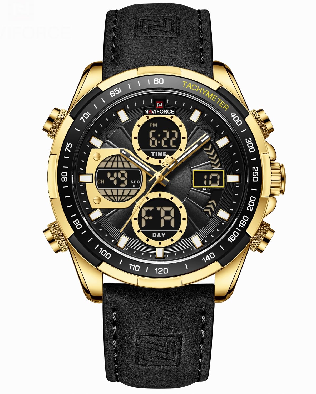 HOTAIMES Watch for Men Sport Military Waterproof Chronograph Mens Watches Analog Quartz Big Face Classic Stylish Fashion Casual Designer Business Work Wrist Watch Elegant Gift for Men