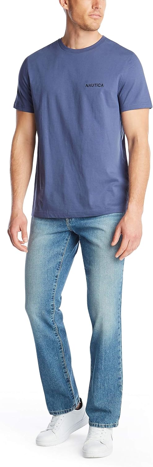 HOTNautica Men's Short Sleeve Solid Crew Neck T-Shirt Shirt