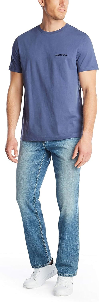 HOTNautica Men's Short Sleeve Solid Crew Neck T-Shirt Shirt
