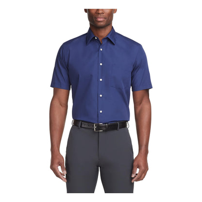 HOTVan Heusen Men's Short Sleeve Dress Shirt Regular Fit Poplin Solid