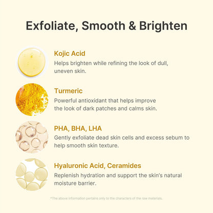 HOTmedicube Body Peel Shot with Kojic Acid and Turmeric | Gentle Body Brightening & Exfoliating Serum with BHA, LHA & PHA for Dead Skin Cells, Uneven Looking Skin & Excess Sebum | 9.46 fl.oz