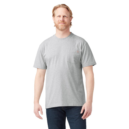HOTDickies Men's Heavyweight Heathered Short Sleeve Pocket T-Shirt