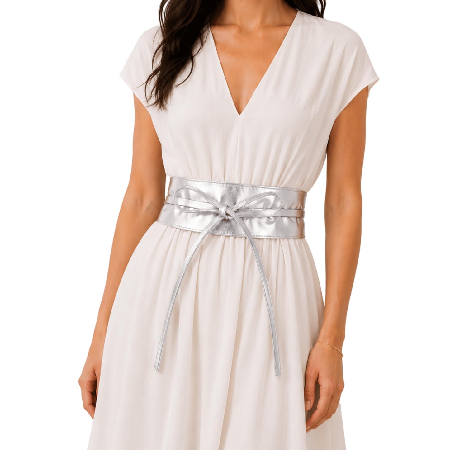 HOTFASHIONGEN - Woman Italian leather Obi belt, CASSIANE