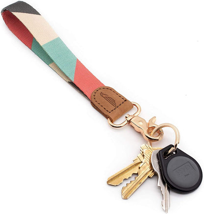 HOTPOCKT Slim Card Holder Wallet + Wrist and Neck Lanyard for Keys Bundle for Women | Cross