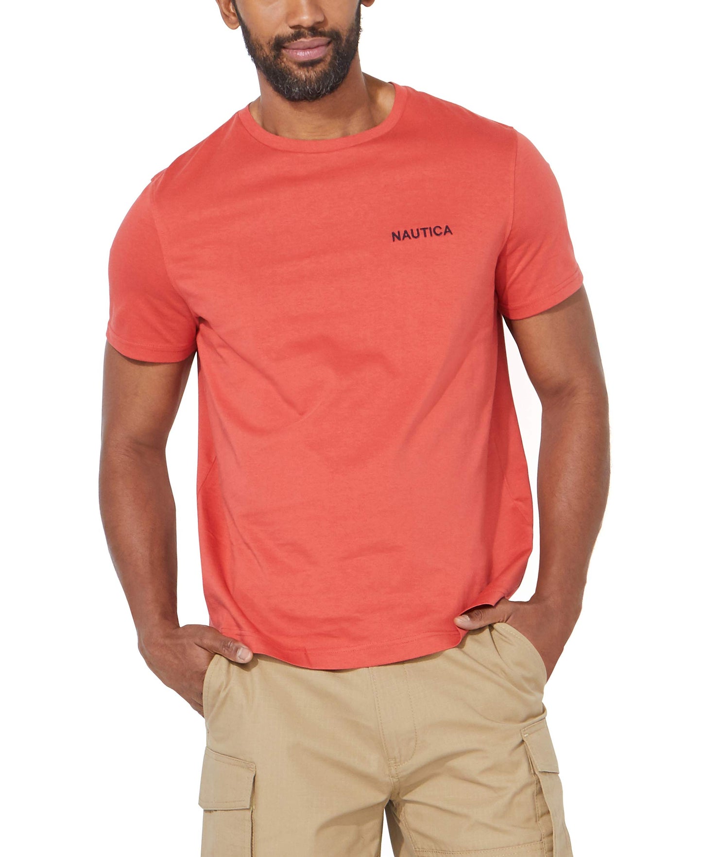 HOTNautica Men's Short Sleeve Solid Crew Neck T-Shirt Shirt