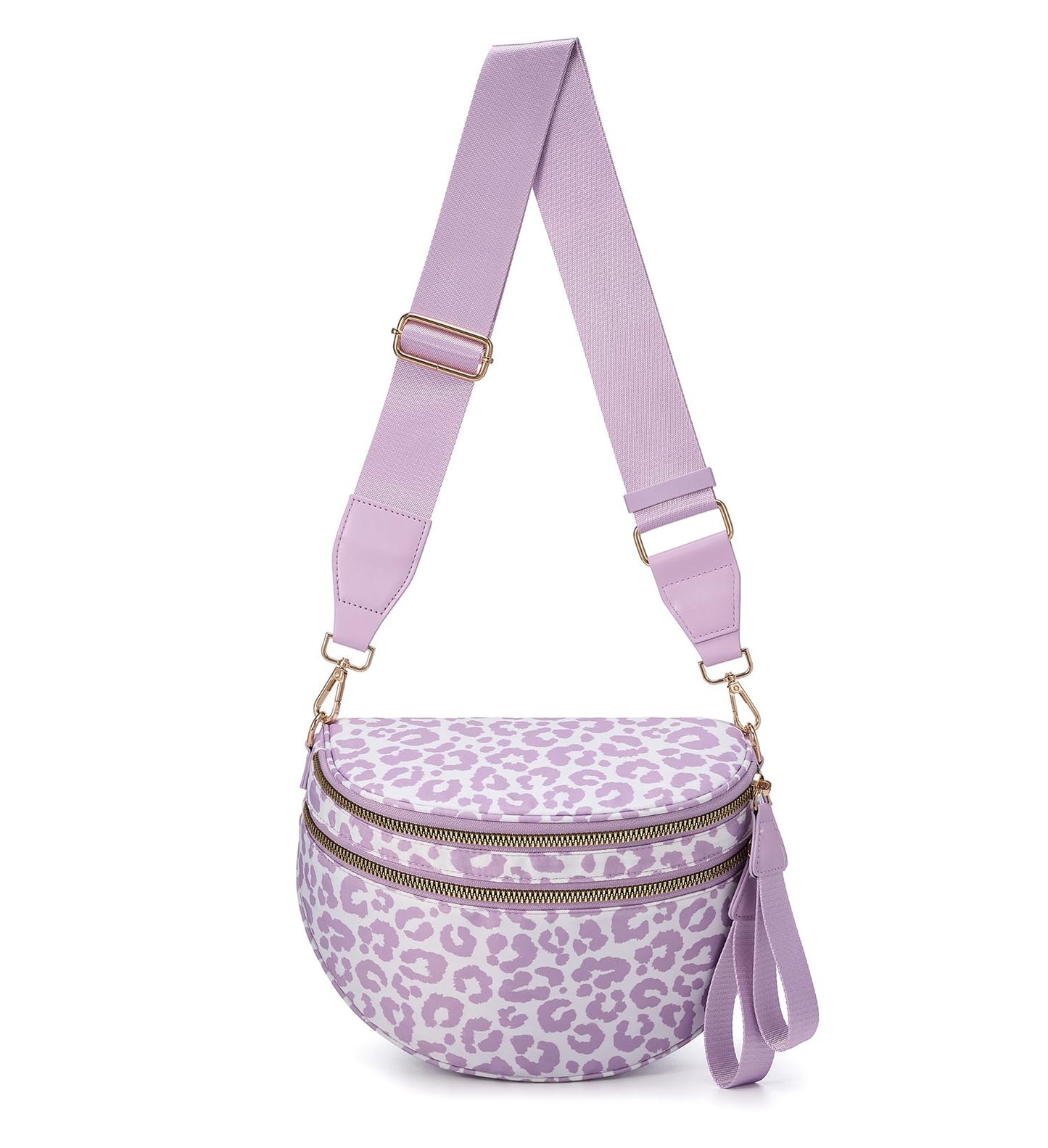 HOTFEIBOON Spacious Nylon Crossbody Bag Bum Bag Handbags Wallets Purses Trendy Shoulder Bag for Women
