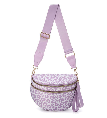 HOTFEIBOON Spacious Nylon Crossbody Bag Bum Bag Handbags Wallets Purses Trendy Shoulder Bag for Women