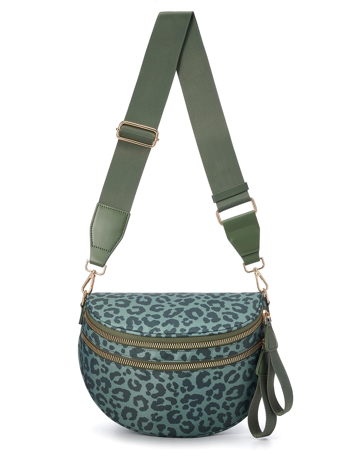 HOTPure Colour Crossbody Bag Bum Bag for Women,Spacious Purse Fanny Packs Belt Bag,Oversized Bum Bag (Colour Bum Bag-Black)