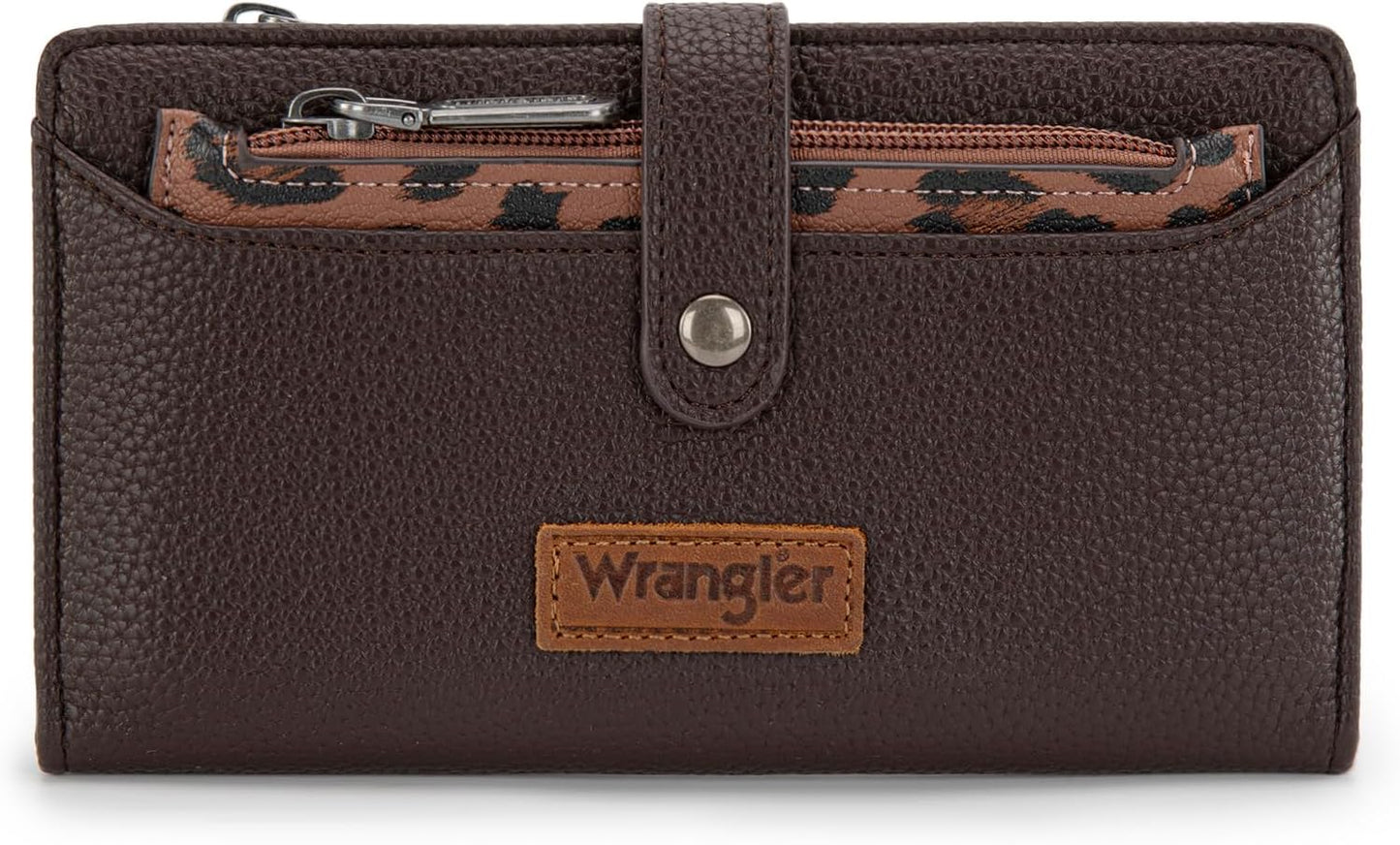 HOTMontana West X Wrangler Wallet Women Bifold Wallets, Card Cases & Money Organizers Leopard Print Credit Card Wallet Ladies Female Western Wallets with RFID Lining and Coin Purse