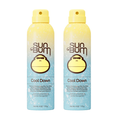 HOTSun Bum Cool Down Aloe Vera Spray - Vegan After Sun Care to Soothe and Hydrate Sunburn - 6 oz
