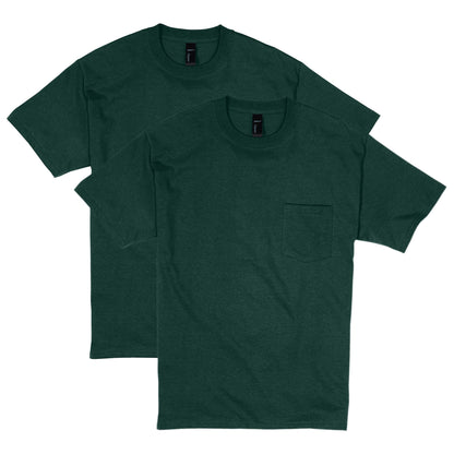 HOTHanes Men's Beefy-t Pocket, Heavyweight Cotton Pocket Tee for Men, Full-Cut T-Shirt, 1 Or 2 Pack